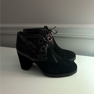 Giada Gabrielli Italian Genuine Leather Ankle Heeled Boots